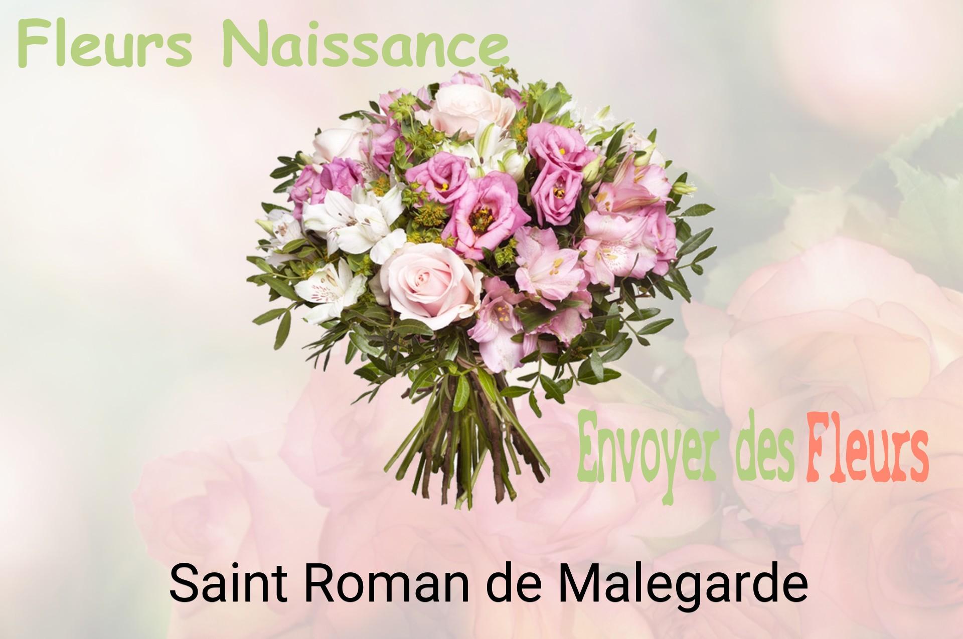 Bouquet de fleurs de naissance livré à Saint-Roman-de-Malegarde